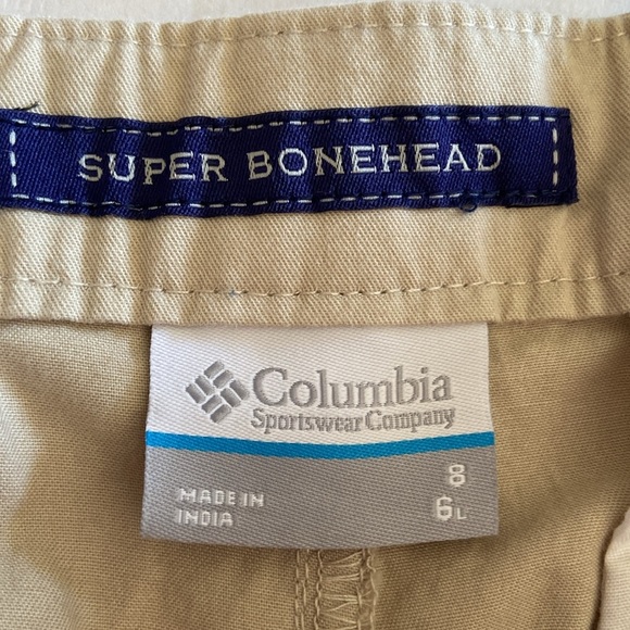 Columbia Super Bonehead Performance Fishing Gear Embroidered Cabincore Shorts - Picture 5 of 7